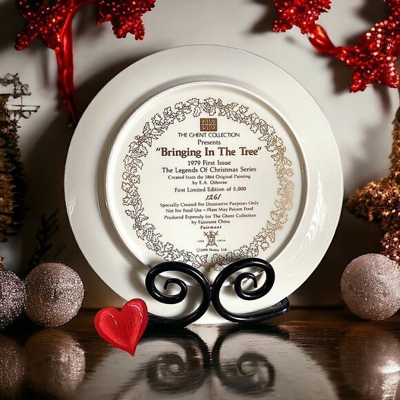 The Ghent Collection l “Bringing In The Tree” l Plate 1261 l First Issue 1979 - Picture 4 of 8